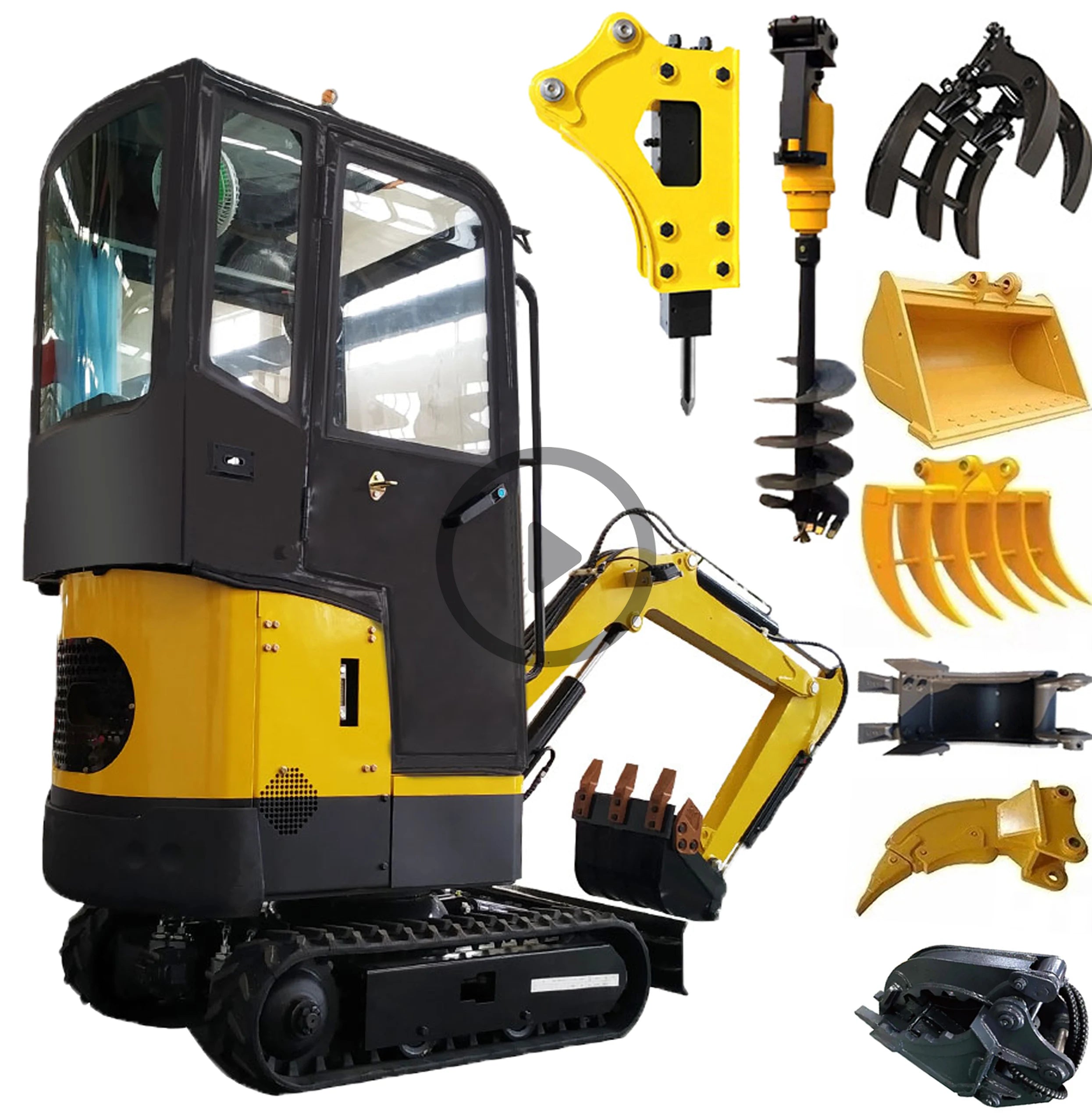 European American 1 Ton Small Crawler Excavator Best-Selling Customized Chinese Factory EPA CE Certification Engine Pump Core