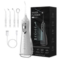 OEM Water Flosser IPX7 300ML Cordless Portable Dental Floss Electric for with 6 Modes 4 Nozzles Type-C Charging