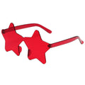 Wholesale Cool Pentagram Sunglasses Frameless White Color Star Shaped Glasses for Women and Men Fashionable Cosplay Eyewear