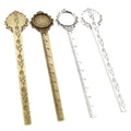 20mm Ruler Bookmark Base Tray Cabochon Base Blanks Settings and Glass Cabochon Cameo DIY Jewelry Making Accessories