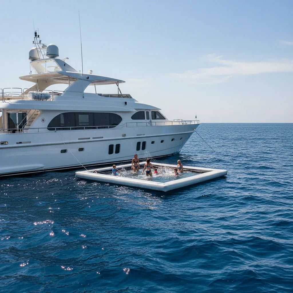 Inflatable Water Sea Pool for Yacht Floating Inflatable Boat Swimming Pool