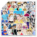51Pcs Idol Singer Justin Bieber Vinyl Graffiti Stickers for Laptop Skateboard Bottle Wall Paper Drew House Sticker