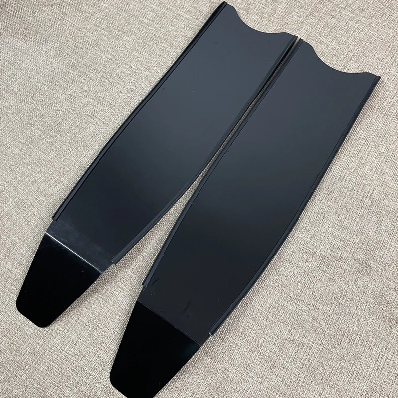 Hot Sell Diving Equipment Free Diving Snorkeling Black Transparent White Glass Fiber Long Blade Fins for Sale