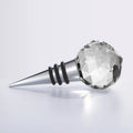 Faceted Crystal Ball Glass Wine Bottle Stopper MH-QT0461