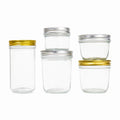 CE FCC ROHS Certified 350ml 500ml Clear Food Grade Glass Jar Airtight Leak Proof Heat Resistant Anti Drop Stackable Glass Bottle