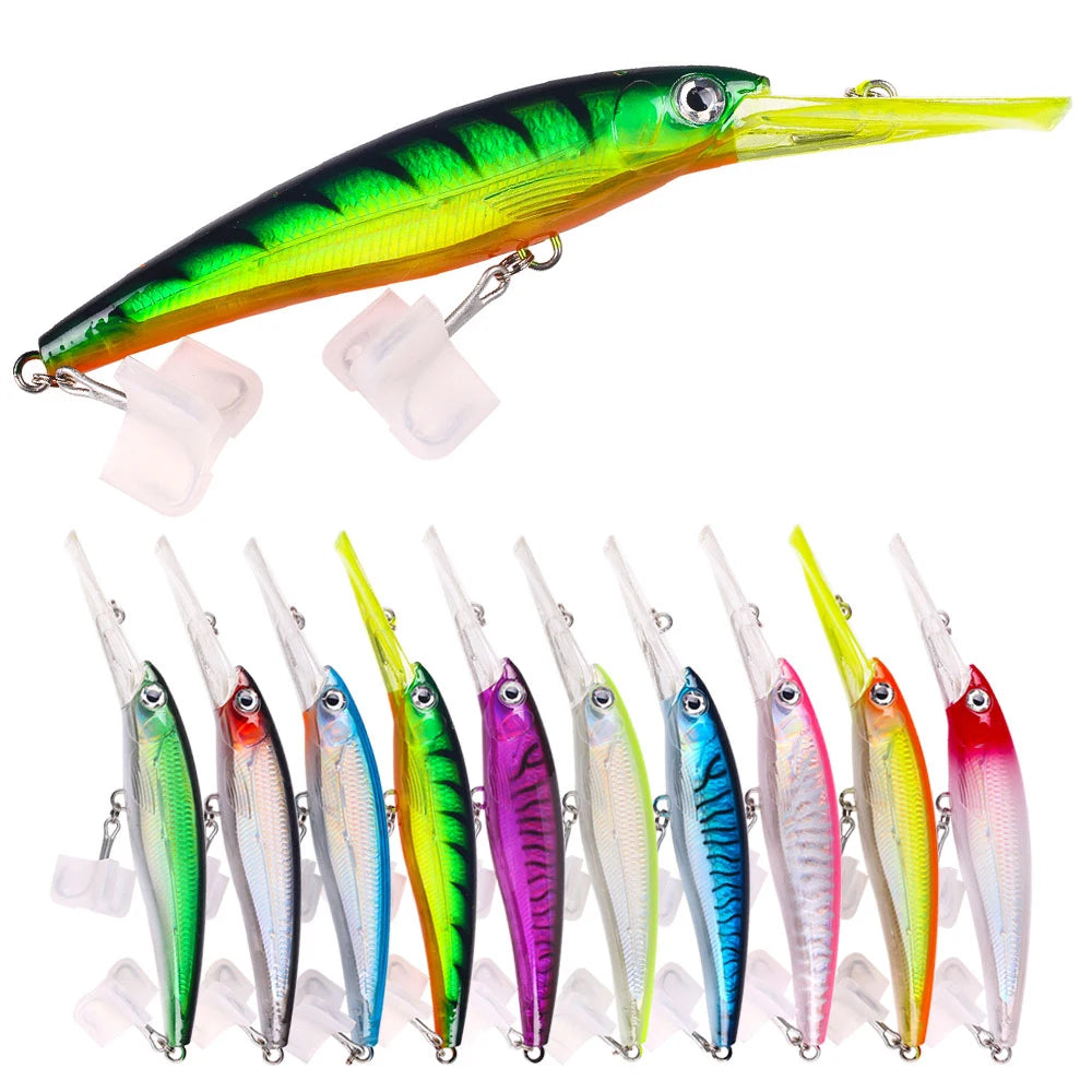 48g 73g Large Swimbait Minnow Hard Plastic Heavy 90g Long Lip Minnow Lure Fishing Bait Pesca Bass Perch Fishing