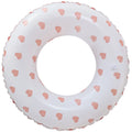 Classic Red Heart Design Swim Ring Inflatable Red Heart Swim Tube