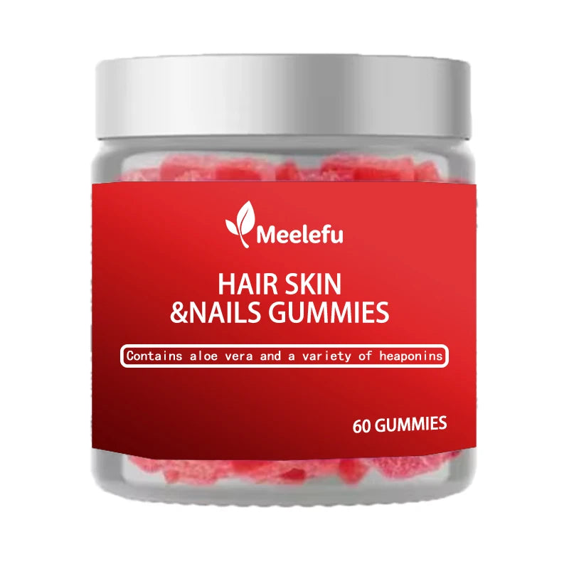 Private Label Vegan Skin Hair Nail Bio Skin Care Machine Beauty Gummies Tablet Capsules