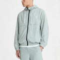 New Lightweight Hooded Wind Breaker Jacket Men Zip up Outdoor Activities-Hiking Camping Cycling Windbreaker