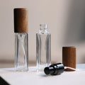 Wholesale Portable Wooden Cap Perfume Bottle 5ml 10ml 20ml Glass Empty Bottles for Essential Oil