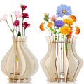 Tailai Wholesale Wooden Flower Vase and Bouquet Display Stand Floral Decorations for Office Desk Ornaments