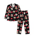 Print on Demand Custom Men's Pajamas Set  Long Sleeve Trousers 2 Piece Home Lounge Wear Night Wear for Men