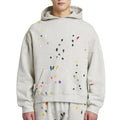 Men's 100% Cotton Custom Logo Blank Drop Shoulder Hoodies Hooded Oversize Pullover Paint Heavyweight Autumn ODM Hoodie