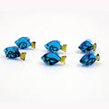 Miniature Handmade Lampwork Blue Glass Fish Figurine MegaBDM