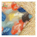Wholesale Bohemian Style Artistic Colorful Feather Pattern Printed 100% Polyester Satin Fabric Anti-static Girls Sleepwear