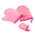 Wholesale Custom Self Tan Tanning Mitt Bring Body Brush Black Brown Applicator Detachable Gloves Washable Self Set