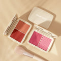 Custom Waterproof 2 Texture Blush and Highlighter Palette Private Label Cheek Tint Oem Makeup Cosmetic Powder and Cream Blush