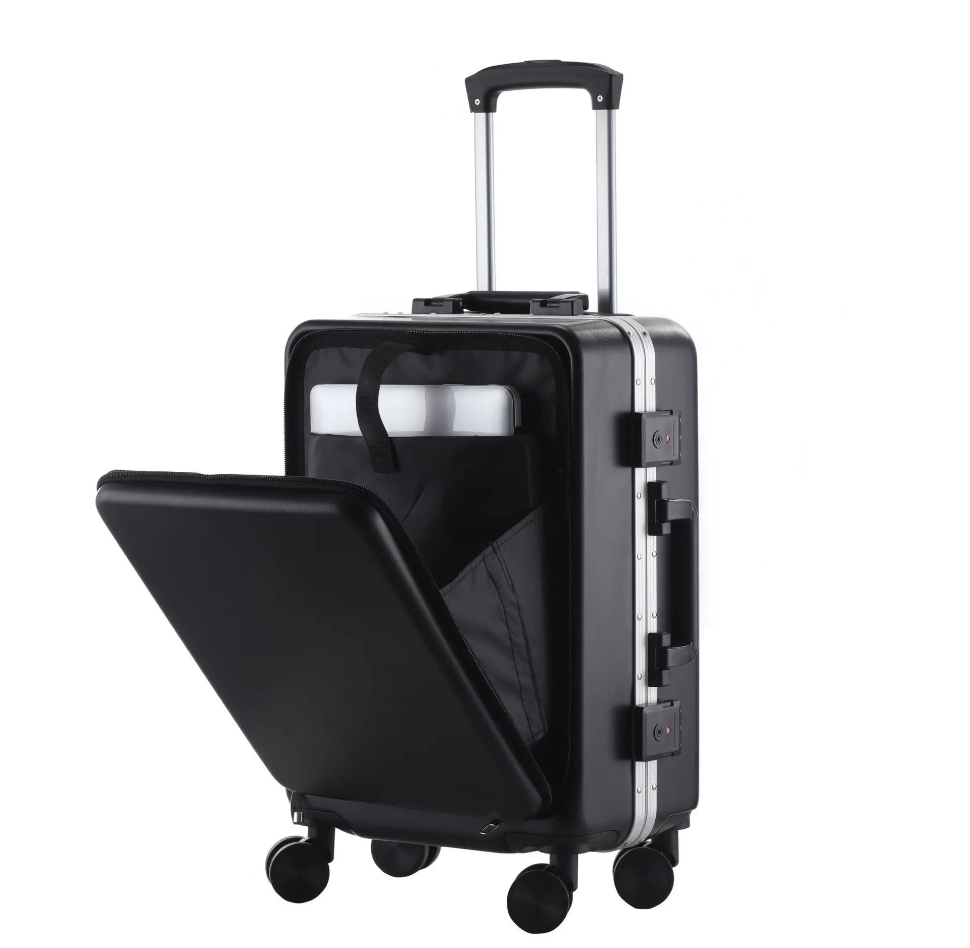 Luxury Customize Password Luggage Fashion Travel Carry on Luggage Aluminum Suitcase