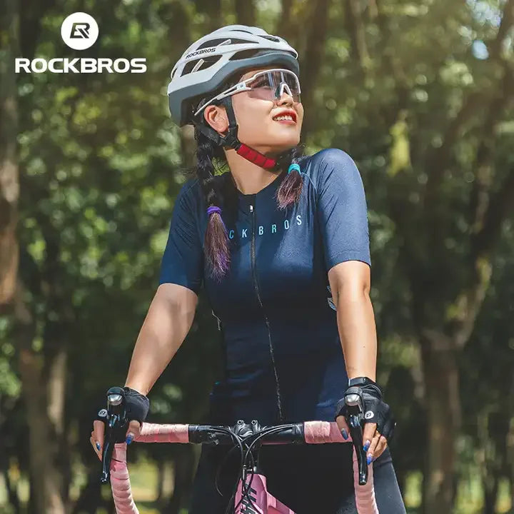ROCKBROS Cycling Suit Men and Women Short Sleeve New Design Sportswear Summer MTB Road Cycling Suit