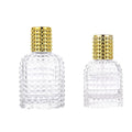 Hot Sale Pineapple Shaped 30ml 50ml 100ml Grid Independent Flat Glass Perfume Bottles Pump Sprayer Screen Printed Reed Diffuser
