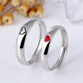 BASQUESUN Factory Wholesale Custom New love Couple Niche Design Copper Corrosion Red Heart Simple Temperament Couple Ring
