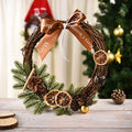 Bar and Restaurant Christmas Decoration Wall Hanging Lemon Christmas Wreath