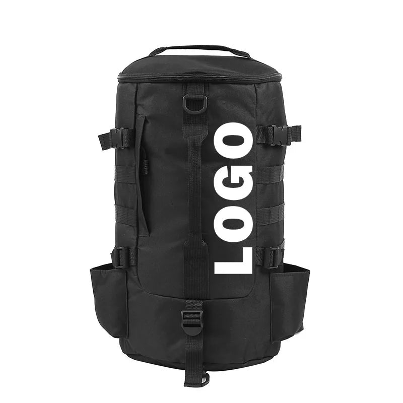 Cylindrical Large Capacity Fishing Rod Outside Hand Fishing Gear Bag Crossbody Multi-Functional Storage Bag.