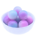 20MM Mixed Color Chunky Plastic Round Matte Frosted Ombre Acrylic Beads Wholesale for Necklace & Bracelet
