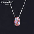 Acero Inoxidable Joyas Mayor Necklaces Crystal Fashion Delicate Jewelry for Women Choker Necklace Pendant CZ Zirconia