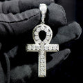 Fine Jewellery Hip-hop Gifts Sterling Silver 925 Holy Christian Men Women Gra Moissanite Pendant Cross