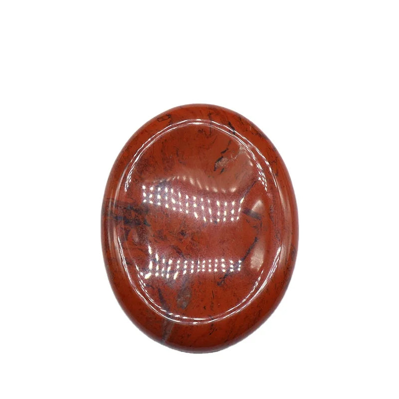DIY High Quality Rainbow Jasper Worry Stone Home Made Tumble Thumb Stone Crystal Gift Craft For Healing And Meditation