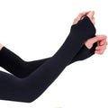 Women Golfing Riding Cooling Arm Sleeve Driving UV Sun Protection Arm Sleeve With Finger Hole