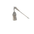 Vintage Women Hanfu Tassel Pearl Metal Thick Long Hair Chopsticks Accessories Chinese Traditional Hair Pin Hair Stick for Buns
