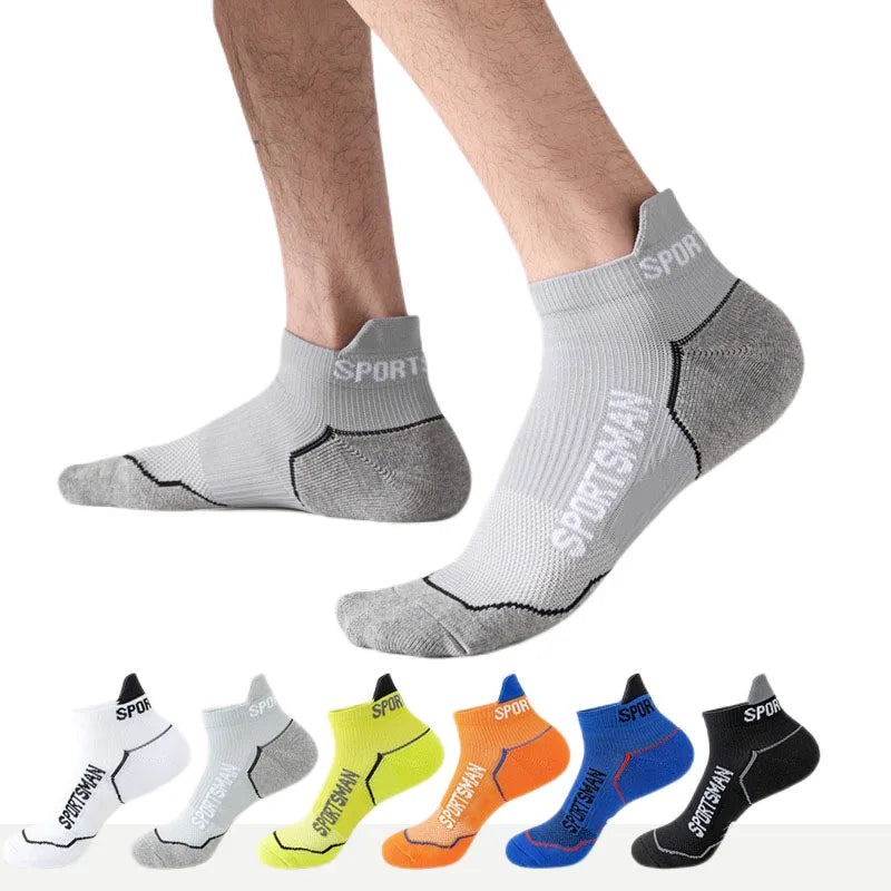 WUYANG Factory Wholesale Sports Socks Custom logo Grip Socks Anti slip Running Socks Breathable