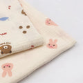 Wholesale Ready Stock Cartoon Pattern 100% Cotton Crinkle Printed Double Layers Gauze Fabric for Swaddle Blankets Pajama Fabric