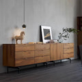 Hote sales Jewelry Armoire With 9 Drawers Vanity Dresser Crystal For Metal Bedroom Dresser
