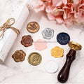 Wholesale Self Adhesive Initials 3d Label Sealing Wax Seal with Custom Logo