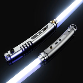 2pcs/set Ahsoka Tano Lightsaber RGB 19 Colors Changeable Xenopixel Metal Dueling Light Saber with Soundfonts Motion Control Toys
