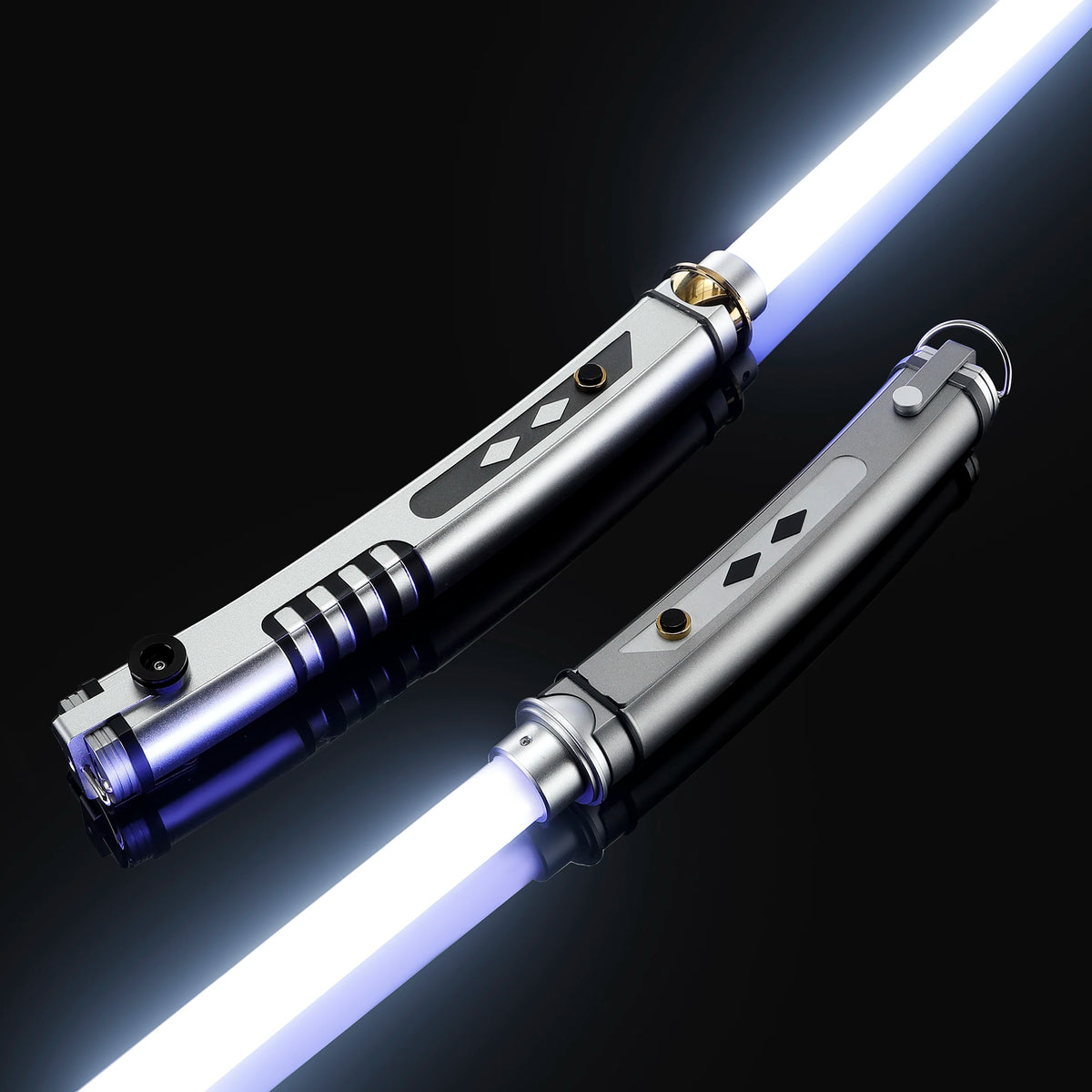 2pcs/set Ahsoka Tano Lightsaber RGB 19 Colors Changeable Xenopixel Metal Dueling Light Saber with Soundfonts Motion Control Toys