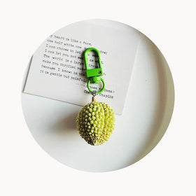 Cute Lemon Grape Keychain 3D Lemon Fruit Shape Keyring Women Girls Bag Pendant Doll Car Key Holder Charms Toys Gift