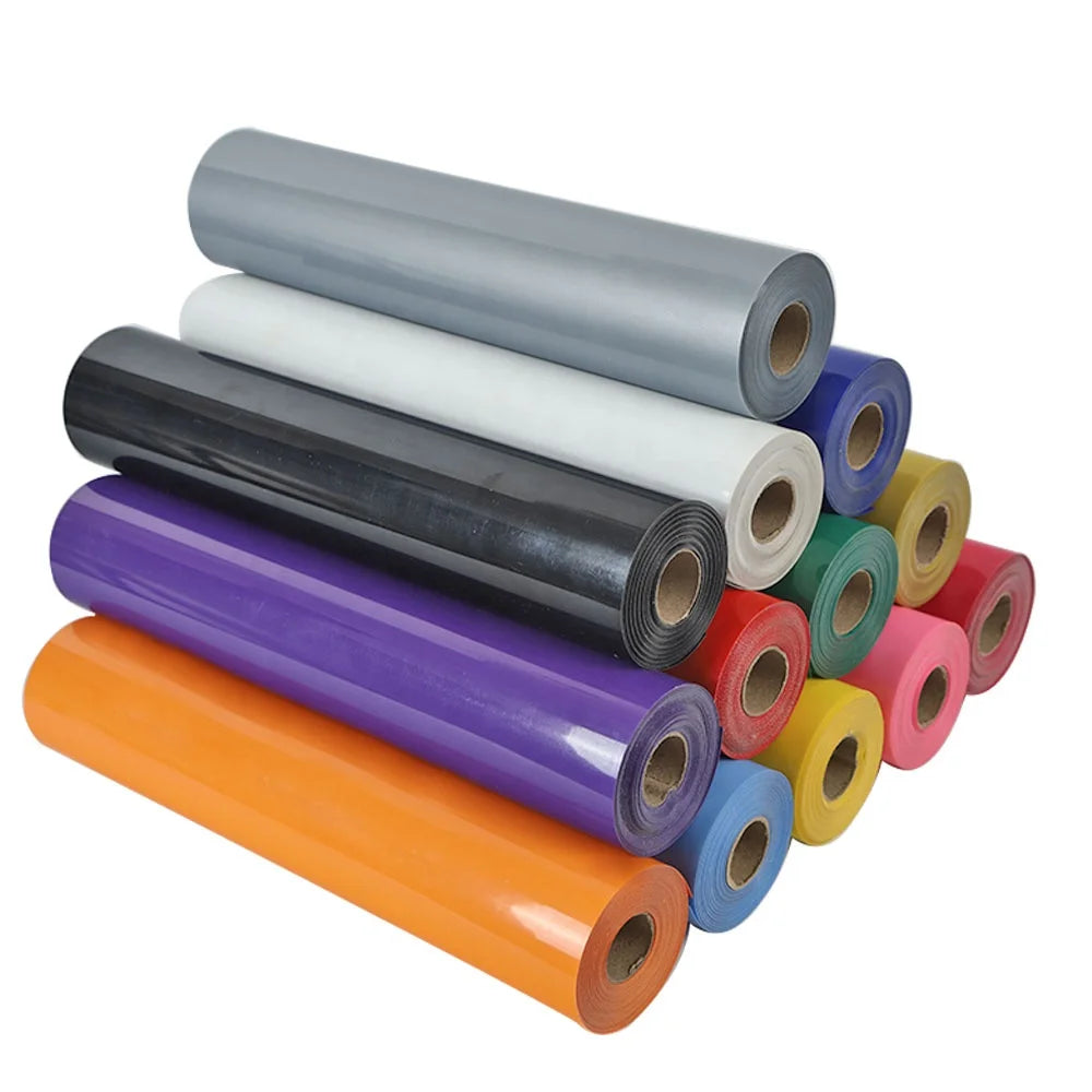 Guangyintong High Quality Gravure Printed PVC Sticky Easy Weed Cut Heat Transfer Vinyl Transfer Paper 1 Roll HTV Applications
