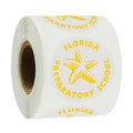 KY-202205460 Custom Printed Labels Various Colors Thank You Gold Foil PVC Waterproof Sticker Packaging Label Adhesive Tape
