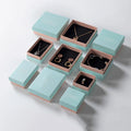 Fashion Jewelry Box Custom Print Logo New Design Necklace Earring Bracelet Green Gift Box YF2203