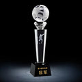 Wholesale K9 Blank Crystal Ball Trophy Football Custom 3d Laser Engrving Crystal Glass Golf Trophies for Football Club