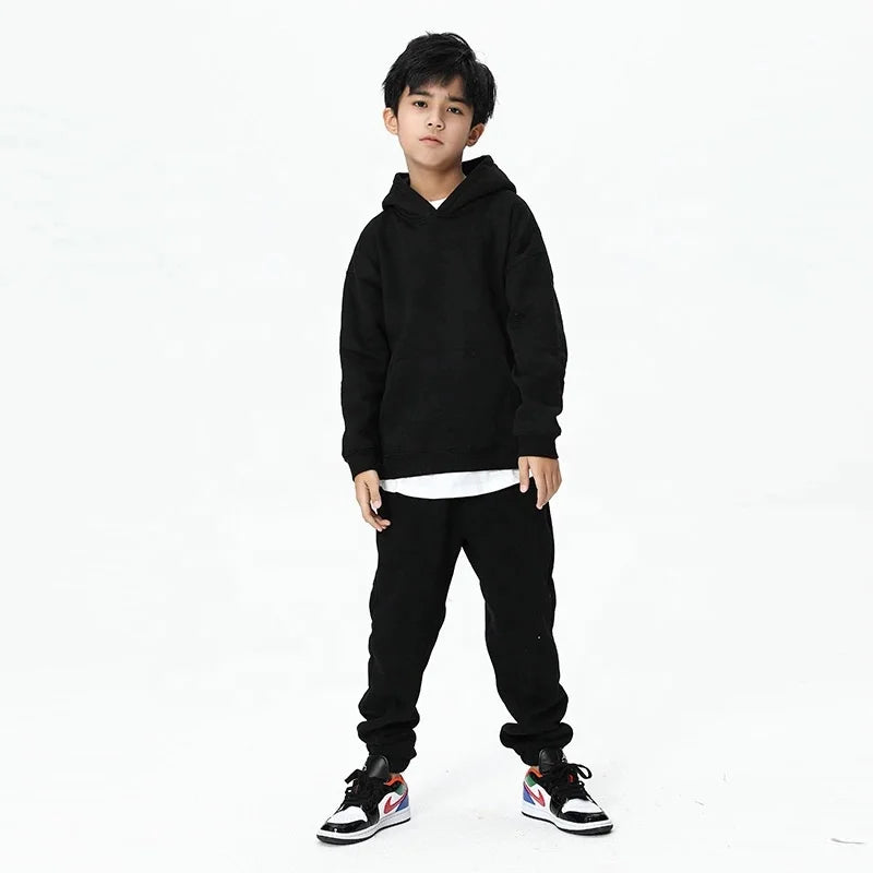 Custom Brand Boys Girls Hoodies Kids Clothing Jogging Sportswear Kids Sweatsuits Children Hooded Kids  Clothing Sets