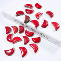 Hongzhuo New Stones Red Jasper Moon Wholesale Crystal Crafts Natural Gemstones for Home Decoration Crafts