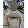 Modern Restaurant Dining Chair with PU Leather and Iron Gold Legs for Hotel and Home Use