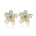 New Wholesale Jewelry Fashion Earrings Charm Design Flower Women Acrylic Beads Elegant Stud Earrings