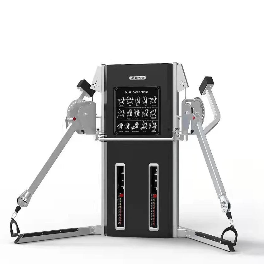 High Grade Gym Equipment Dual Cross Cable / Exercise Cross Cable Machine