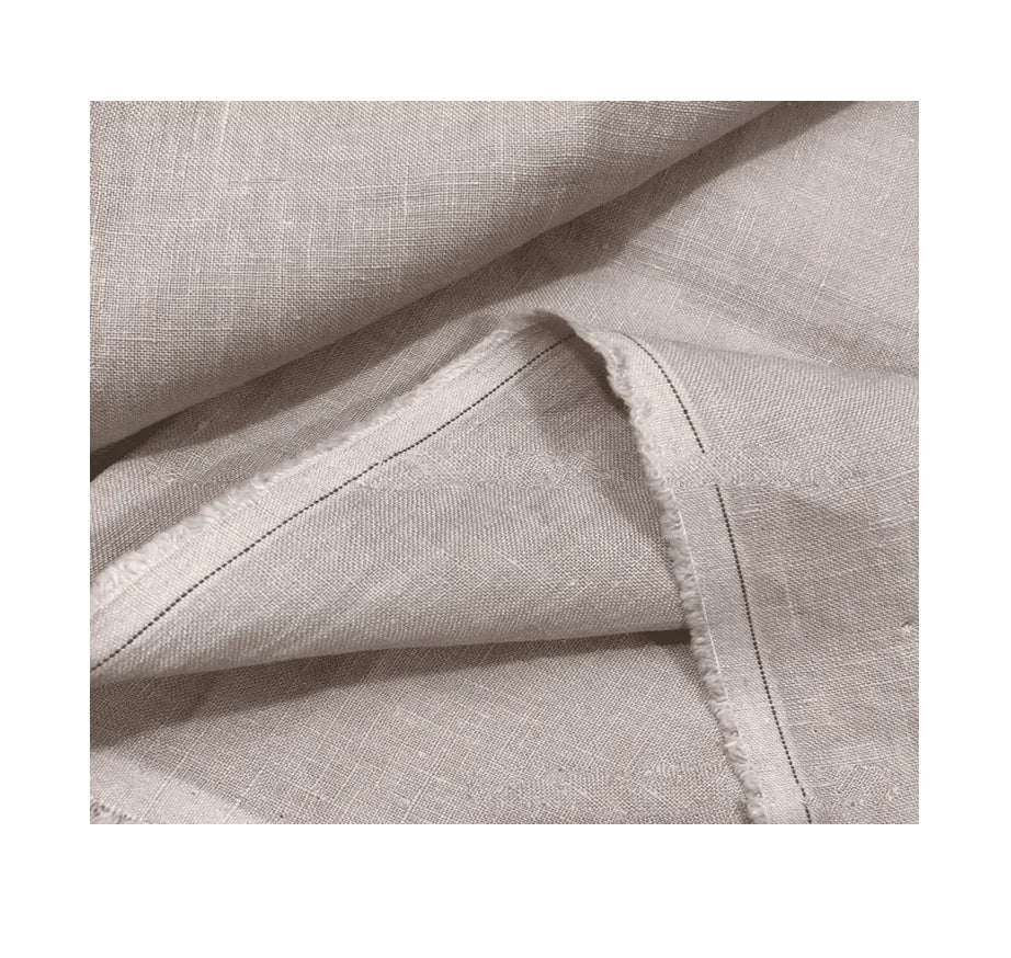 Factory Wholesale Stone Washed Fine Abaya Sheer 100% Linen 150GSM Pure Stonewashed for Clothing Linen Fabric